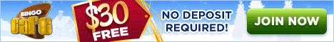 Get $30 free for Bingo!